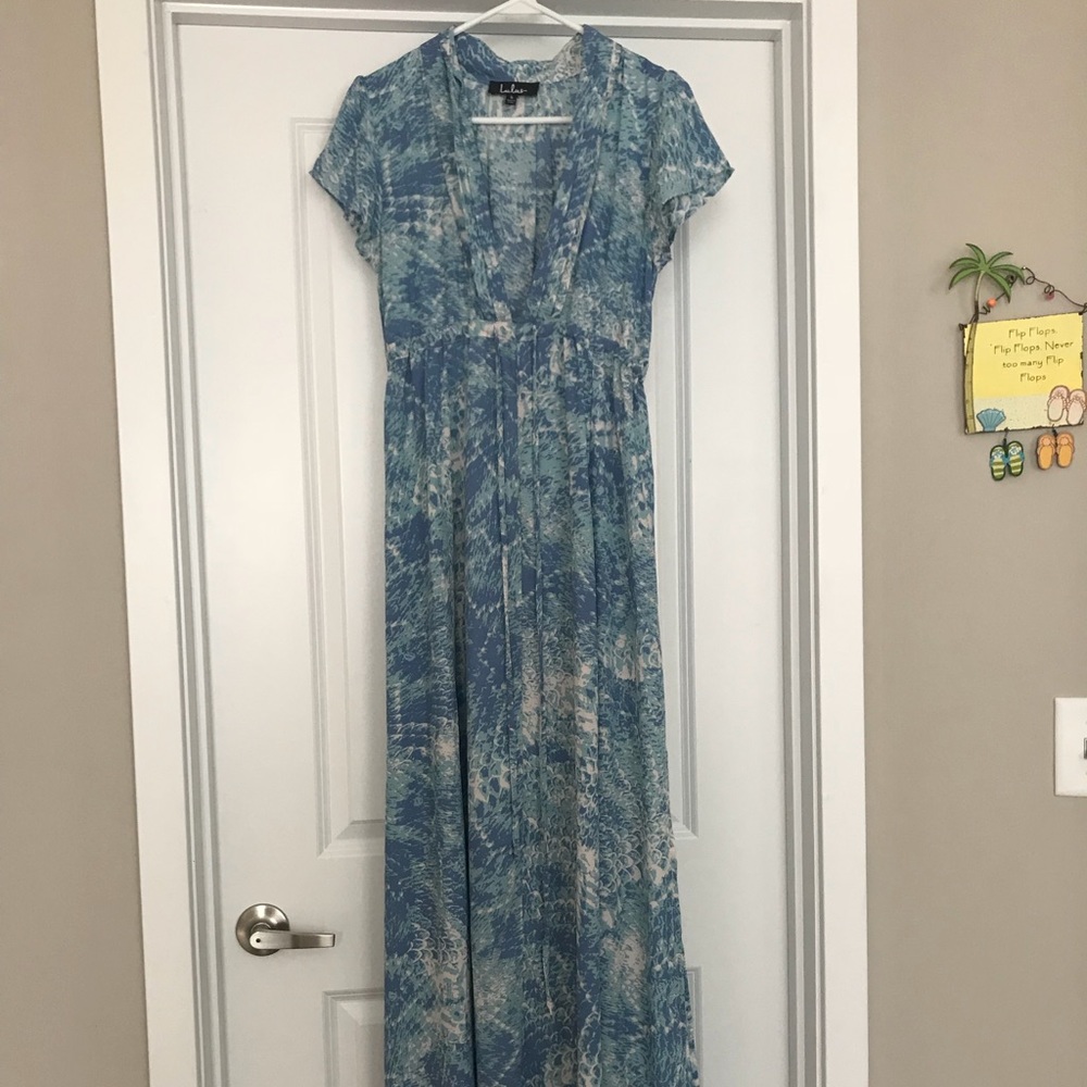 Long, sheet, maxi dress